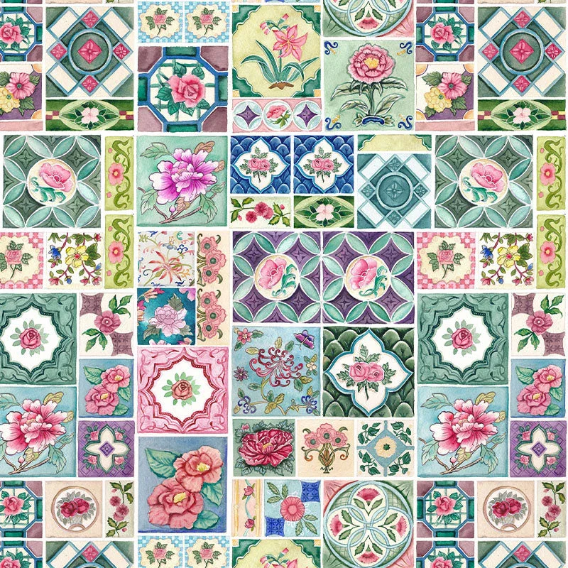 SINGLAPA | Peranakan Tiles Shopping Bag - Image 3